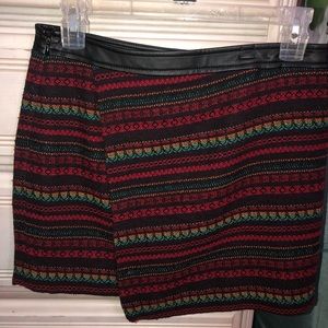 Knitted mini skirt